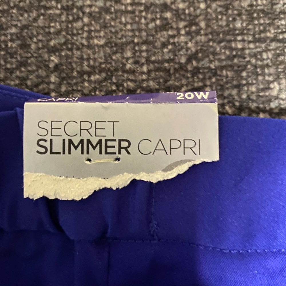 Catherines Royal Blue Slimmer Capri - Picture 4 of 4